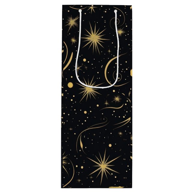 Bolsa de regalo de vino celeste (Anverso)