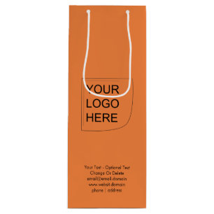 Bolsa de regalo de vino con logotipo en color de t