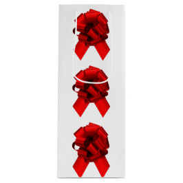 Bolsa de regalo de vino de arcos rojos y verdes