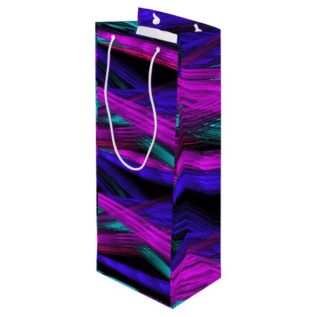 Bolsa de Regalo de Vino de Arte Abstracto (Angulo reverso)