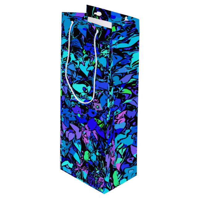 Bolsa de Regalo de Vino de Arte Abstracto (Angulo Anverso)