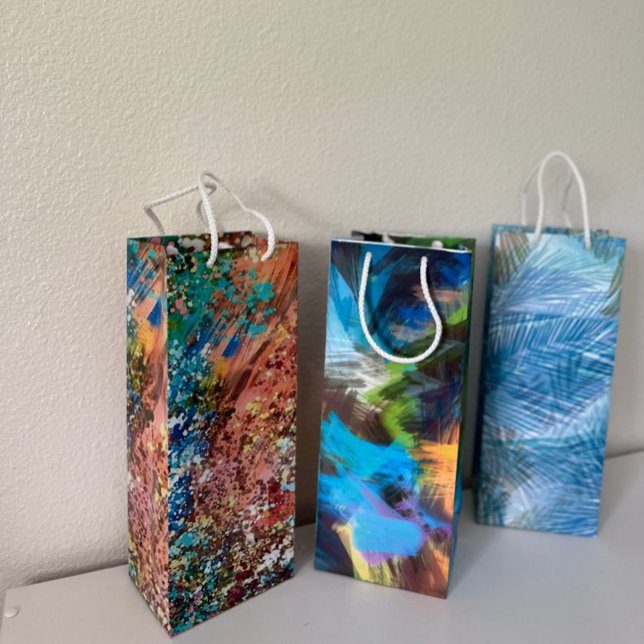 Bolsa de Regalo de Vino de Arte Abstracto (Subido por el creador)