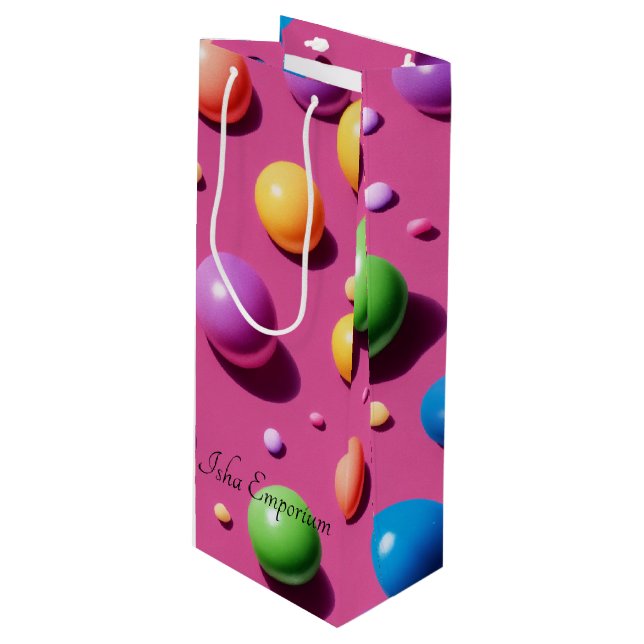 Bolsa de regalo de vino de burbuja (Angulo Anverso)