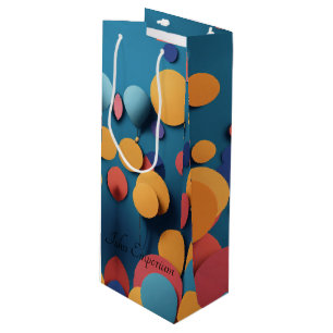 Bolsa de regalo de vino de burbuja
