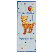 Bolsa de regalo de vino de cumpleaños Aries Ram