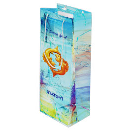 Bolsa de regalo de vino de cumpleaños de Pisces