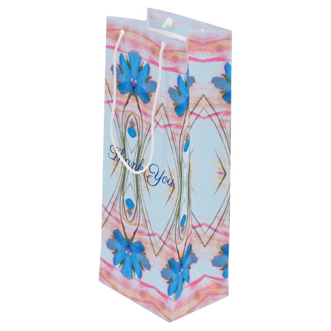 Bolsa De Regalo De Vino De Diseñador Para Cualquie (Angulo reverso)