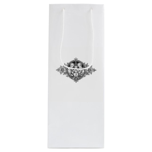 Bolsa de regalo de vino de la familia sagrada (Anverso)