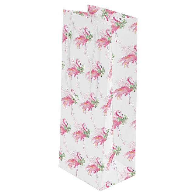 Bolsa de regalo de vino de los Navidades Pinkmas F (Angulo reverso)