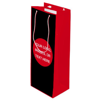 Bolsa de regalo de vino de Navidad personalizada C