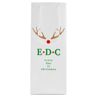 Bolsa de regalo de vino de Navidad todos los días