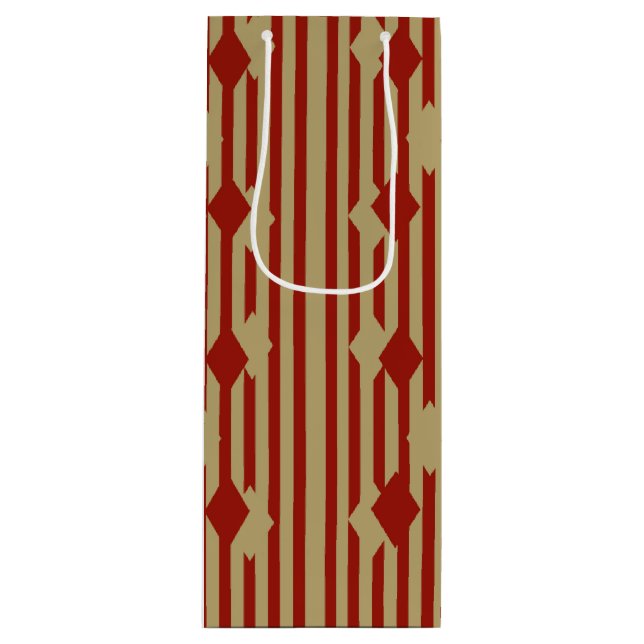 Bolsa de regalo de vino de oro rojo (Anverso)