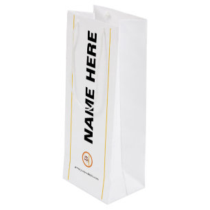 Bolsa de regalo de vino de papel con logotipo de e