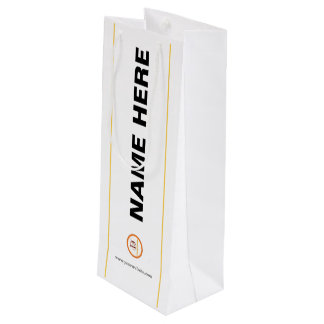 Bolsa de regalo de vino de papel con logotipo de e