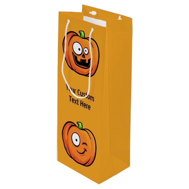 Bolsa de regalo de vino de personalizado de Hallow (Angulo Anverso)