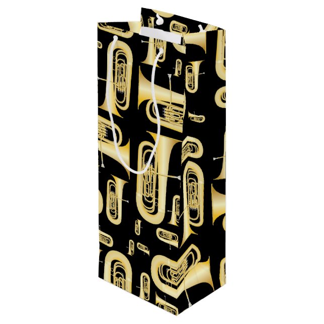 Bolsa de regalo de vino de profesor de banda de mú (Angulo reverso)