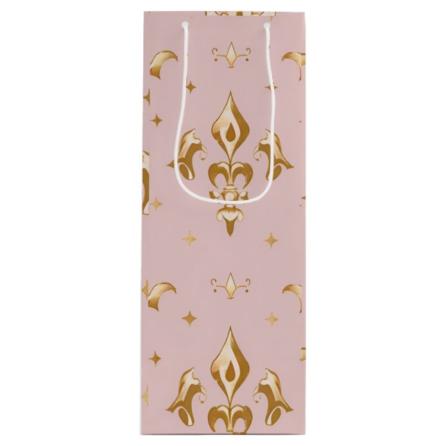 Bolsa de regalo de vino de Rubor real (Anverso)