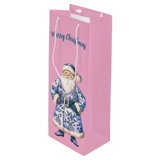 Bolsa de regalo de vino de Santa (Angulo Anverso)