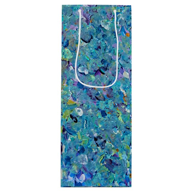 Bolsa de regalo de vino de Santorini Seaglass (Anverso)