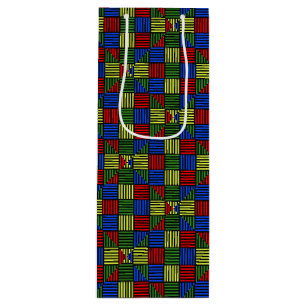 Bolsa de regalo de vino de trenza de cesta