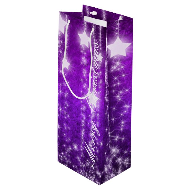 Bolsa de regalo de vino de vacaciones Purple Falli (Angulo Anverso)