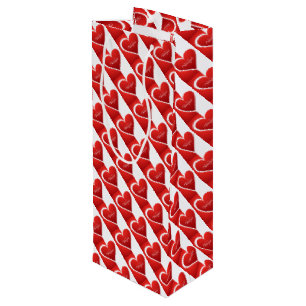 Bolsa de regalo de vino día de San Valentín