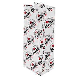 Bolsa de regalo de vino día de San Valentín