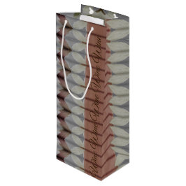 Bolsa de regalo de vino diseñada para acuarelas