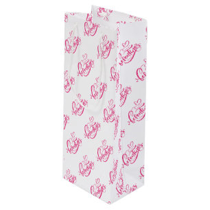 Bolsa de regalo de vino el día de San Valentín