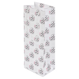 Bolsa de regalo de vino el día de San Valentín