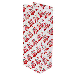 Bolsa de regalo de vino el día de San Valentín