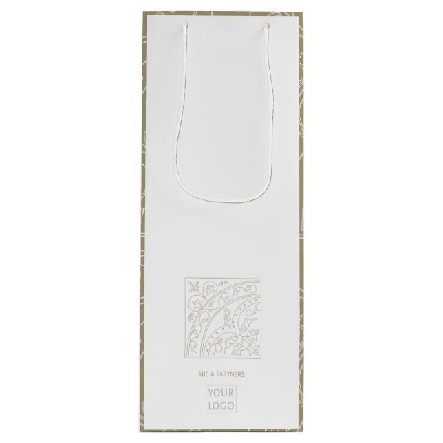 Bolsa de regalo de vino elegante y promocional par (Anverso)