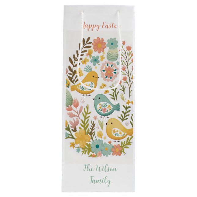 🐣 Bolsa de regalo de vino espumoso 🌸 oster alemá (Anverso)