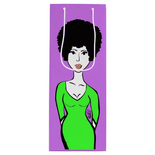 Bolsa de regalo de vino jazzy (Anverso)