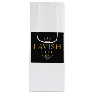 Bolsa de regalo de vino lujosa