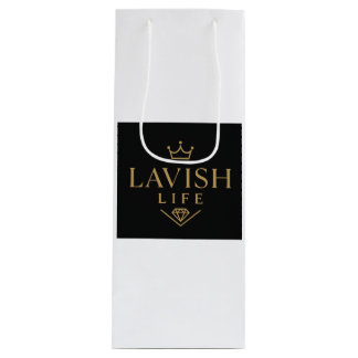 Bolsa de regalo de vino lujosa