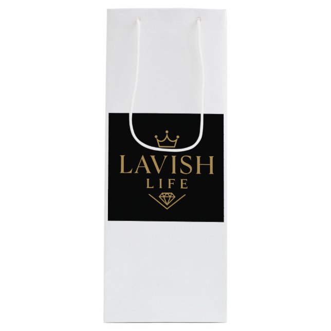 Bolsa de regalo de vino lujosa (Anverso)