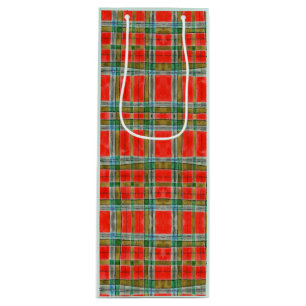 Bolsa de regalo de vino MAC BAIN TARTAN