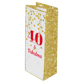 Bolsa de regalo de vino - Milestone Gold