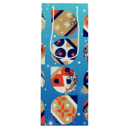 Bolsa de regalo de vino Navidad moderna y audaz