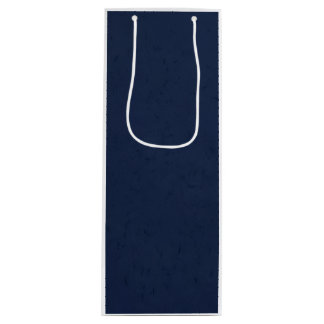 Bolsa de regalo de vino Navy sólido