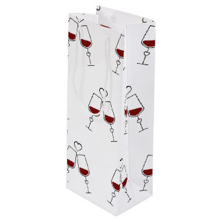 Bolsa de regalo de vino para brindar por el amor