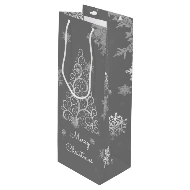 Bolsa de regalo de vino para el árbol de Navidad y (Angulo Anverso)