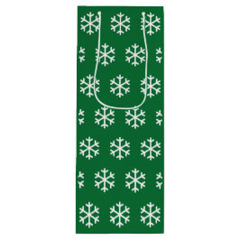 Bolsa de regalo de vino para Navidades verdes copo