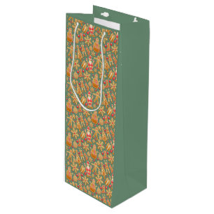 Bolsa de regalo de vino para panes/galletas/Navida