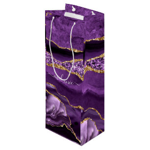 Bolsa de regalo de vino personalizada con tu nombr