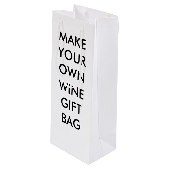 Bolsa de regalo de vino personalizado o champán Pe (Angulo Anverso)