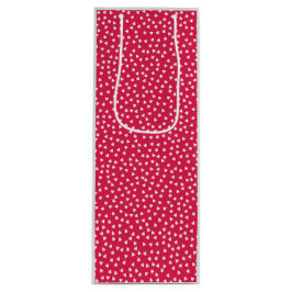 Bolsa de regalo de vino Polka Hearts