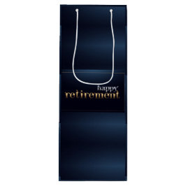Bolsa de regalo de vino por jubilación feliz