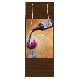 Bolsa de regalo de Vino Pour - Elegante botella y 